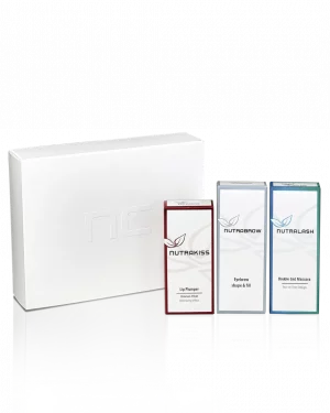 NUTRAKISS NUTRALASH and NUTRABROW gift set "Festive Day" (4, 2 x 3 and 4 ml)